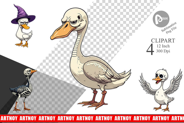 Sarcastic Skelegoose Clipart Sublimation artnoy 