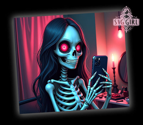 Sarcastic Skeleton 20oz Tumbler Wrap Sublimation Design, Straight Tapered Tumbler Wrap, Funny Quote Tumbler Png, Instant Digital Download Sublimation SvggirlplusArt 