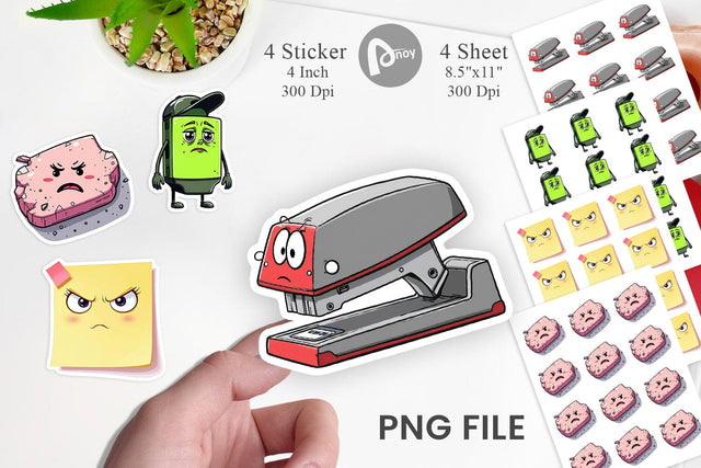 Sarcastic Study Buddies Sticker Sublimation artnoy 