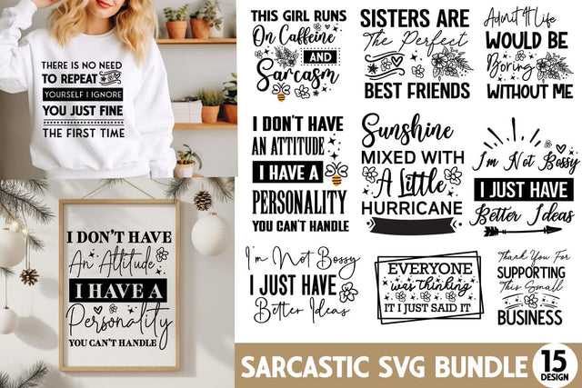 Sarcastic Sublimation Bundle | Sarcastic SVG Bundle | |Funny Sarcastic Bundle Quotes | Motivational SVG Bundle, Funny Sarcastic SVG Bundle SVG BlackCatsMedia 