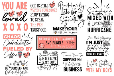 Sarcastic Sublimation Bundle | Sarcastic SVG Bundle | |Funny Sarcastic Bundle Quotes | Motivational SVG Bundle, Funny Sarcastic SVG Bundle SVG BlackCatsMedia 