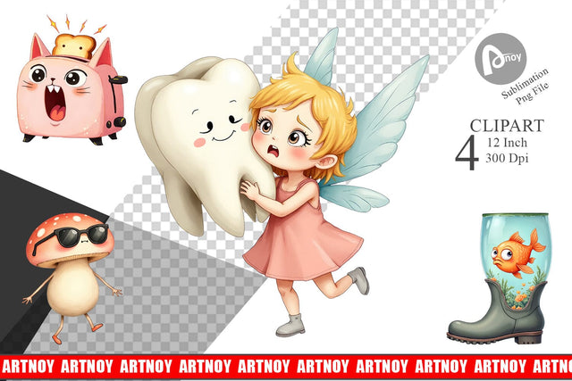 Sarcastic Surreal Cuties Clipart Sublimation artnoy 