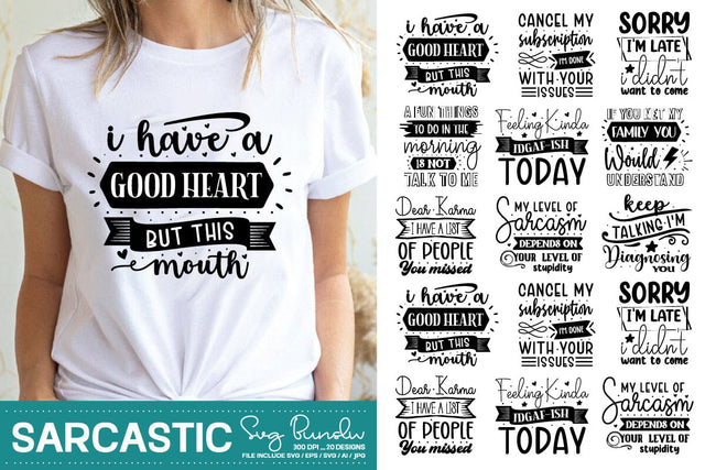 Sarcastic svg bundle, Funny Design SVG designmaster24 