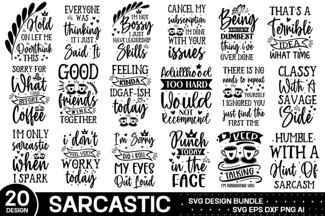 Sarcastic Svg Bundle , Funny Svg Bundle SVG designmaster24 