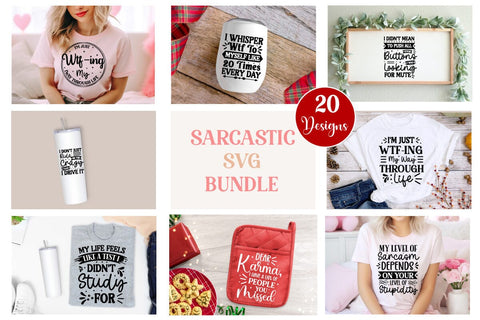 Sarcastic SVG Bundle, Funny SVG Cut Files, Shirt Bundle, Funny SVG bundle , Sassy Funny Quotes for Coffee Mugs, VGs,Quotes and Sayings,Food & Drink,On Sale, Print & Cut SVG DesignPlante 503 
