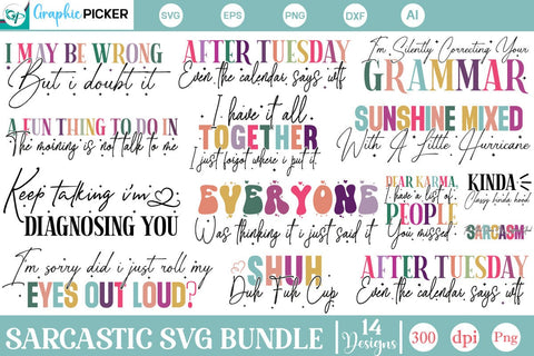 Sarcastic SVG Bundle, Sarcastic SVG Designs, SVGs,Quotes and Sayings,Food & Drink,On Sale, Print & Cut SVG DesignPlante 503 