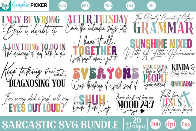 Sarcastic SVG Bundle, Sarcastic SVG Designs, SVGs,Quotes and Sayings,Food & Drink,On Sale, Print & Cut SVG DesignPlante 503 