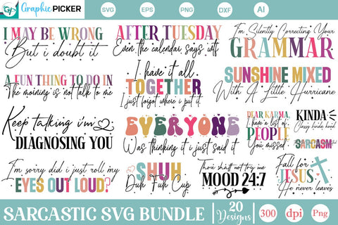 Sarcastic SVG Bundle, Sarcastic SVG Designs, SVGs,Quotes and Sayings,Food & Drink,On Sale, Print & Cut SVG DesignPlante 503 