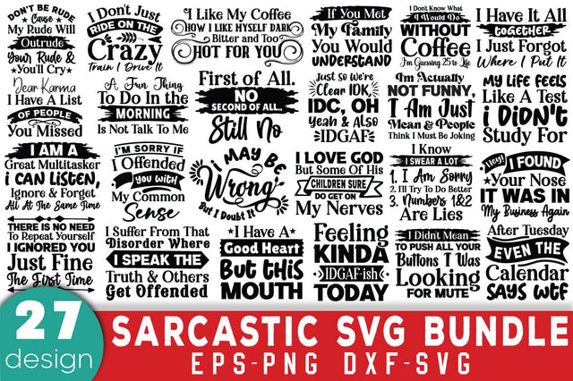 Sarcastic SVG Bundle SVG Angelina750 