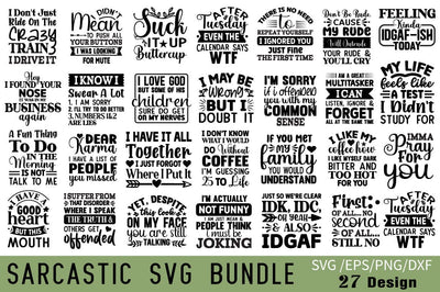 Sarcastic SVG Bundle SVG Angelina750 