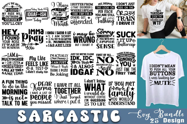Sarcastic Svg Bundle SVG Angelina750 