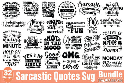 Sarcastic Svg Bundle SVG Angelina750 