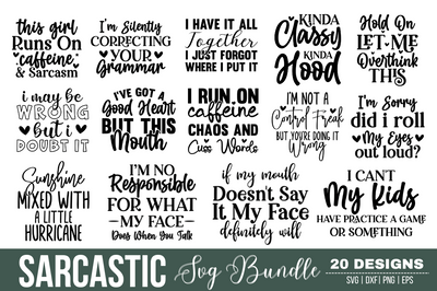 Sarcastic svg bundle SVG Designangry 