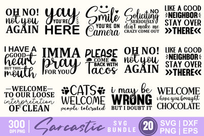 Sarcastic svg bundle SVG Designangry 