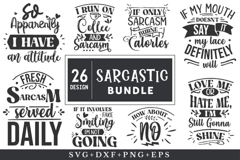 Sarcastic Svg Bundle SVG Rupkotha 