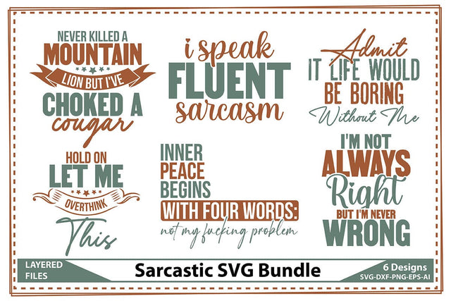 Sarcastic SVG Bundle SVG shah alam 