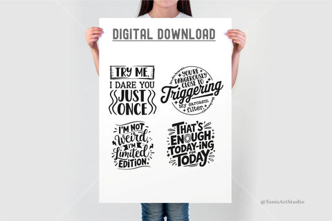 Sarcastic SVG Bundle SVG TonisArtStudio 