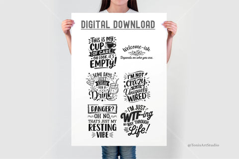 Sarcastic SVG Bundle SVG TonisArtStudio 