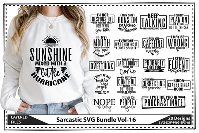 Sarcastic SVG Bundle Vol-16 SVG shah alam 