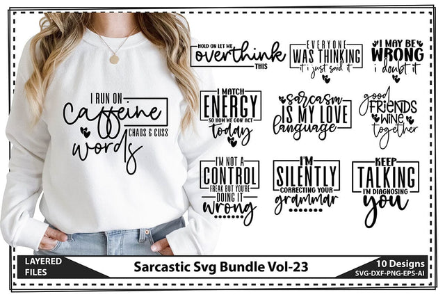 Sarcastic Svg Bundle Vol-23 SVG shah alam 