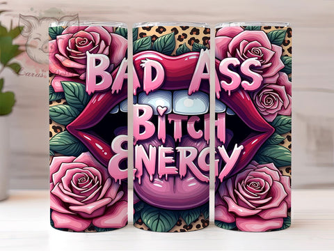 Sarcastic Tumbler, Badass Bitch, Sassy Quotes, 20oz Tumbler, Funny Sayings, Sublimation Wrap, Unique Gifts Sublimation Lara' s Designs 