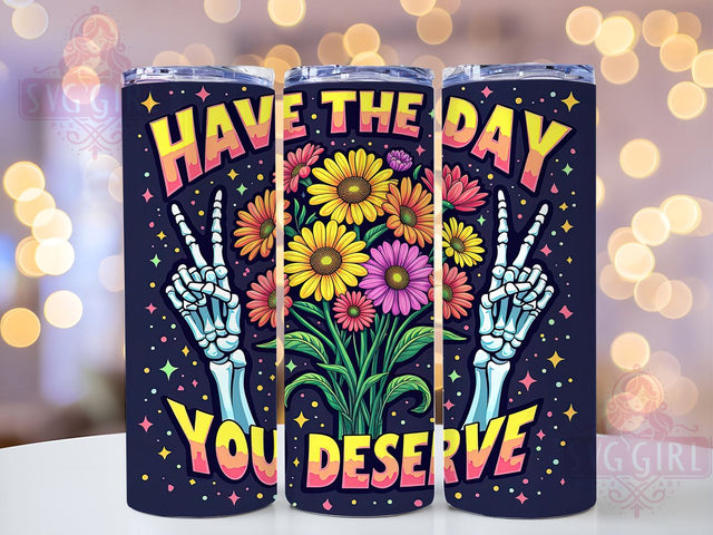 Sarcastic Tumbler, Peace Design, 20oz Sublimation, Funny Quote, Digital Download, Humor Drinkware, Unique Tumbler Sublimation SvggirlplusArt 