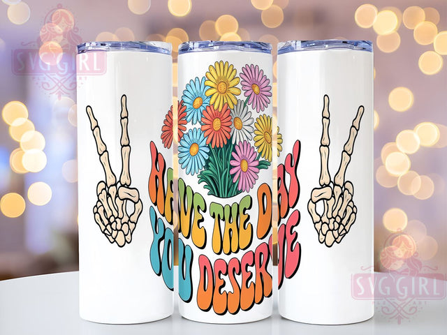 Sarcastic Tumbler, Peace Design, 20oz Sublimation, Funny Quote, Digital Download, Humor Drinkware, Unique Tumbler Sublimation SvggirlplusArt 
