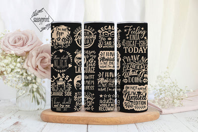 Sarcastic Tumbler Wrap, 20oz Skinny Tumbler Sublimation Designs Tumbler PNG File Digital Download, Sarcastic Quotes, Funny Tumbler Wrap Sublimation sassyprint 