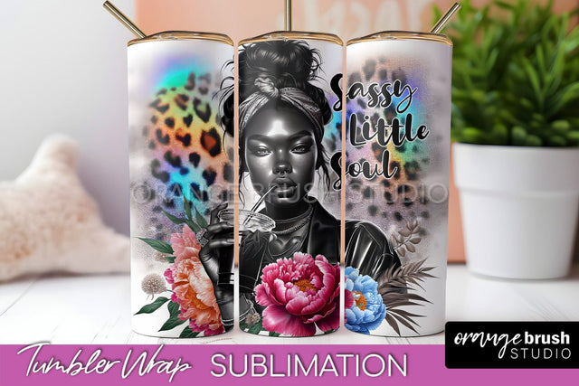 Sarcastic Tumbler Wrap - Sassy Girl Tumbler Sublimation Sublimation OrangeBrushStudio 