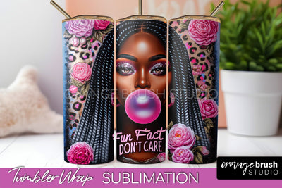 Sarcastic Tumbler Wrap - Sassy Girl Tumbler Sublimation Sublimation OrangeBrushStudio 