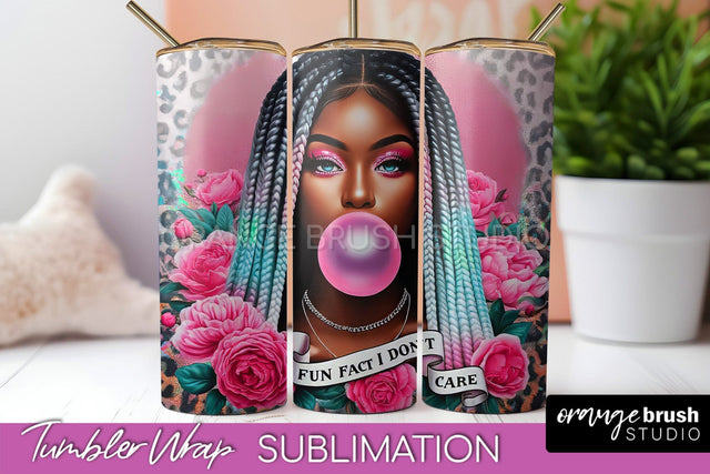 Sarcastic Tumbler Wrap - Sassy Girl Tumbler Sublimation Sublimation OrangeBrushStudio 