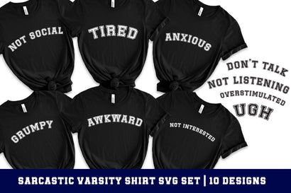 Sarcastic Varsity Sayings SVG So Fontsy Design Shop 