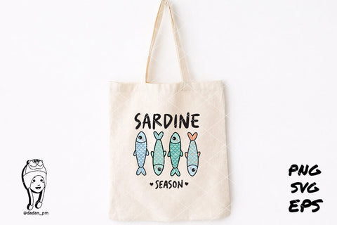 Sardine Season (Cute Fish Illustration) SVG dadan_pm 