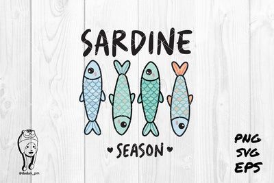 Sardine Season (Cute Fish Illustration) SVG dadan_pm 