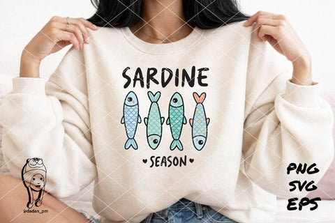 Sardine Season (Cute Fish Illustration) SVG dadan_pm 