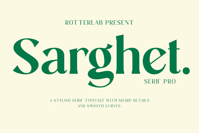 Sarghet Bold Font Rotterlab studio 