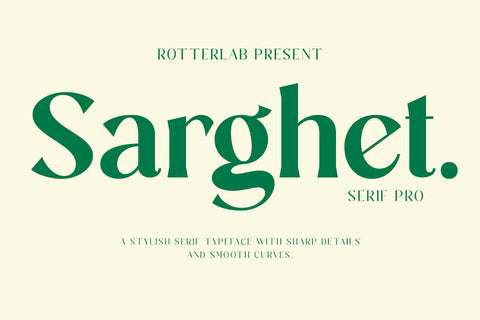 Sarghet Bold Font Rotterlab studio 