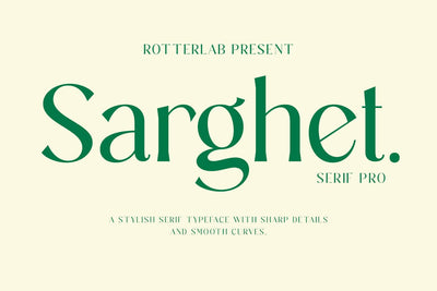 Sarghet Regular Font Rotterlab studio 