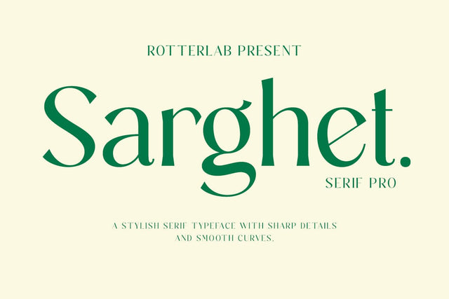Sarghet Regular Font Rotterlab studio 