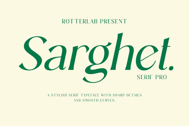 Sarghet Slant Font Rotterlab studio 