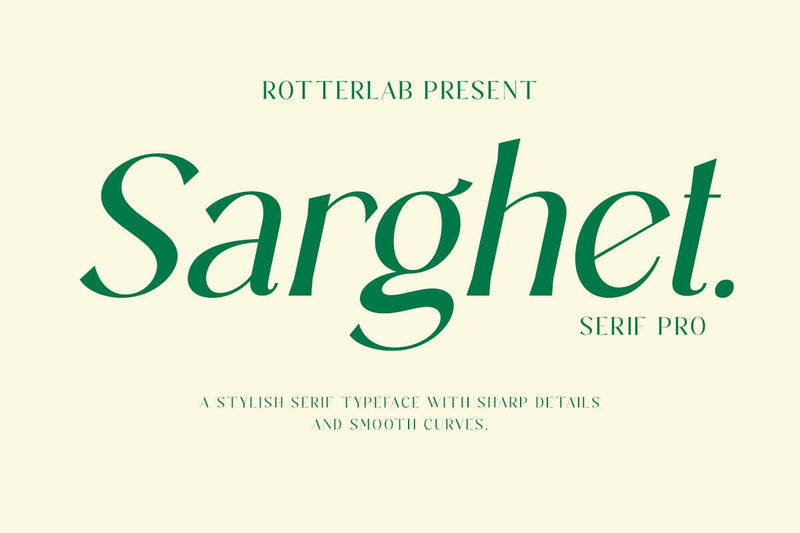 Sarghet Slant Font Rotterlab studio 