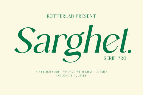 Sarghet Slant Font Rotterlab studio 