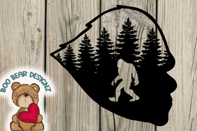 Sasquatch Clipart Sublimation Boo Bear Designz 