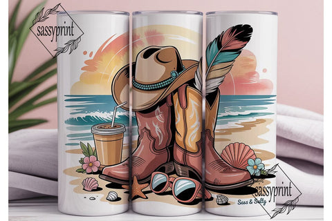 Sass & Salty Beach Tumbler Wrap Sublimation sassyprint 