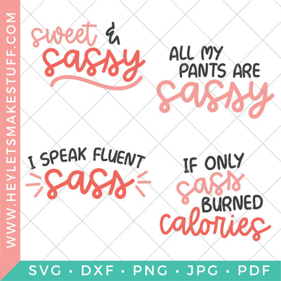 Sassy Bundle SVG Hey Let's Make Stuff 