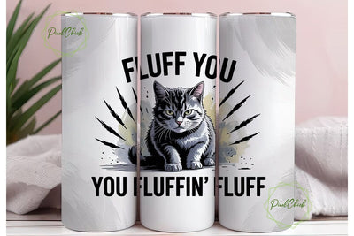Sassy Cat 20oz Tumbler Wrap Sublimation PixelChick 