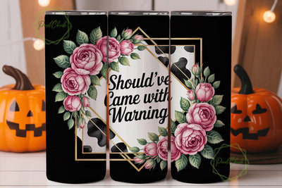 Sassy Cow Print Floral Tumbler Wrap Sublimation PixelChick 