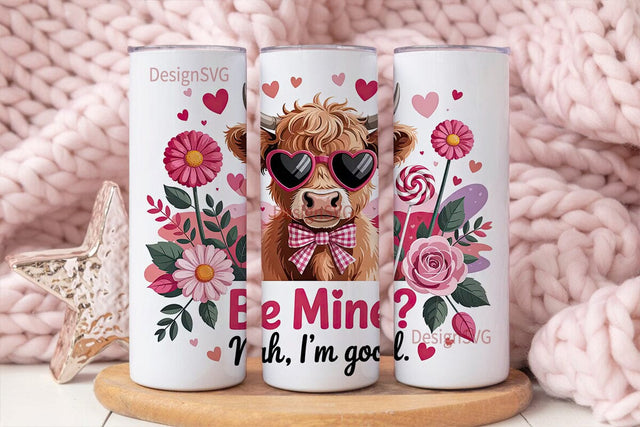 Sassy Cow Valentine's 20oz Tumbler Wrap Sublimation DesignSVG 