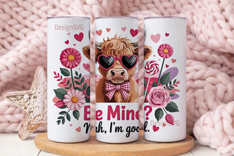Sassy Cow Valentine's 20oz Tumbler Wrap Sublimation DesignSVG 