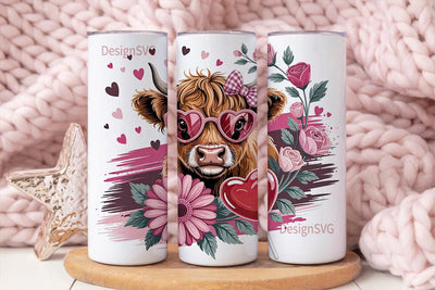 Sassy Cow Valentine's 20oz Tumbler Wrap Sublimation DesignSVG 